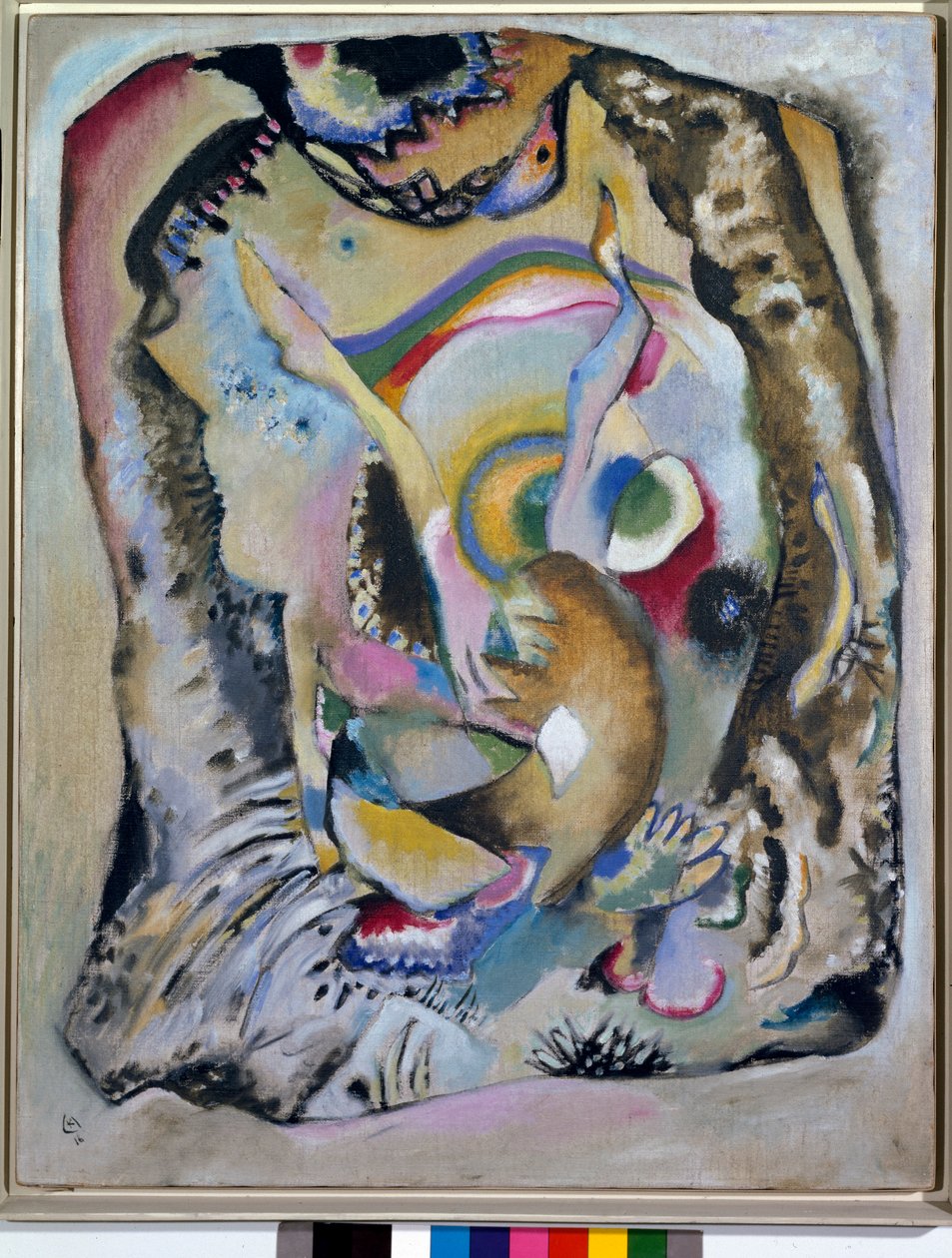 Ekspressionisme: "" Maleri på klar baggrund"" Maleri af Wassily Kandinsky af Wassily Kandinsky