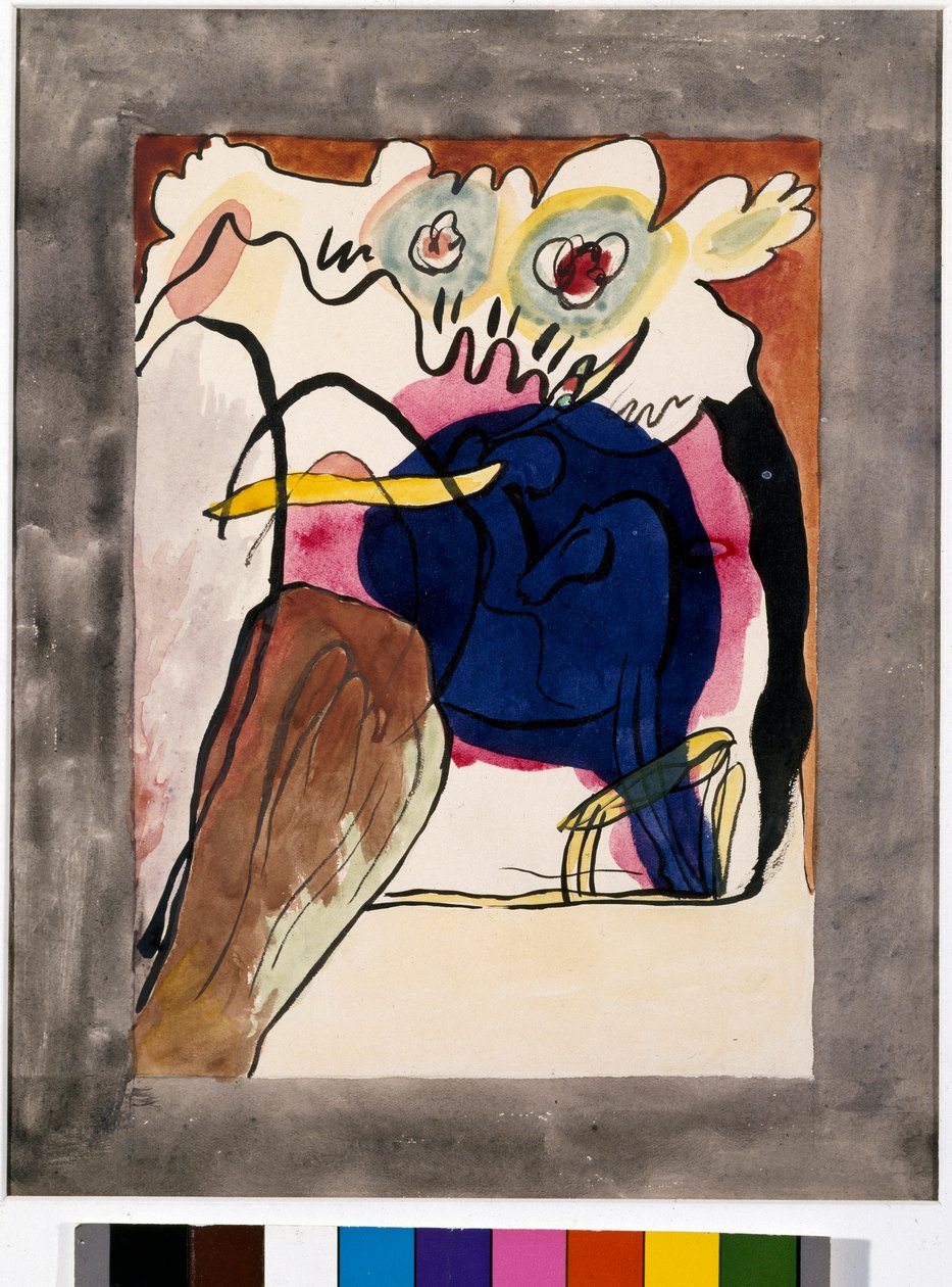Ekspressionisme: forsideprojekt til almanakken til ""The Blue Rider"" af Wassily Kandinsky