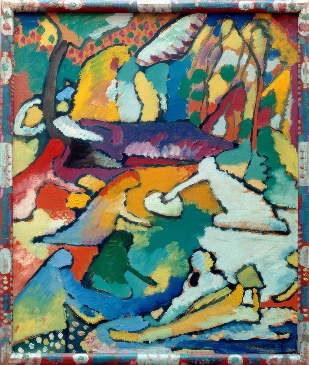 Fragment til komposition II af Wassily Kandinsky