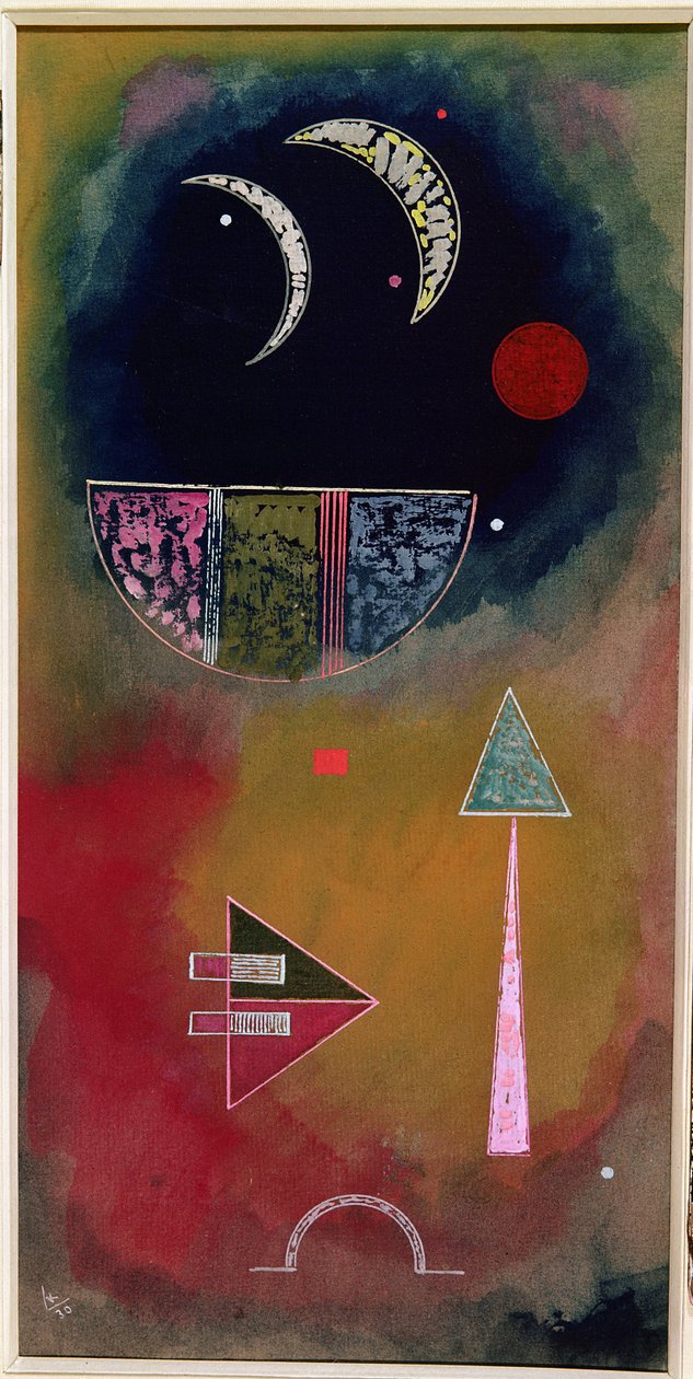 Fra lys til mørke, 1930 (gouache og wc) af Wassily Kandinsky