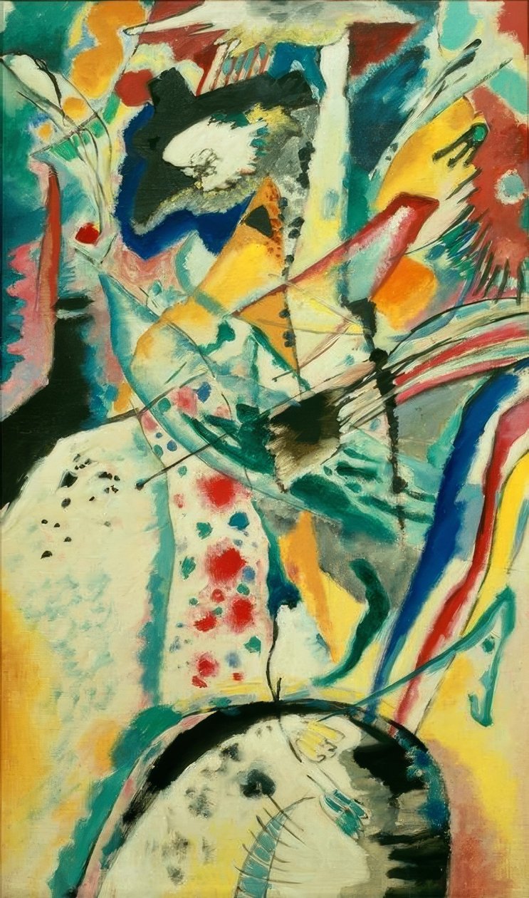 Stort studie til vægmaleriet til Edwin R. Campbell nr. 3 af Wassily Kandinsky