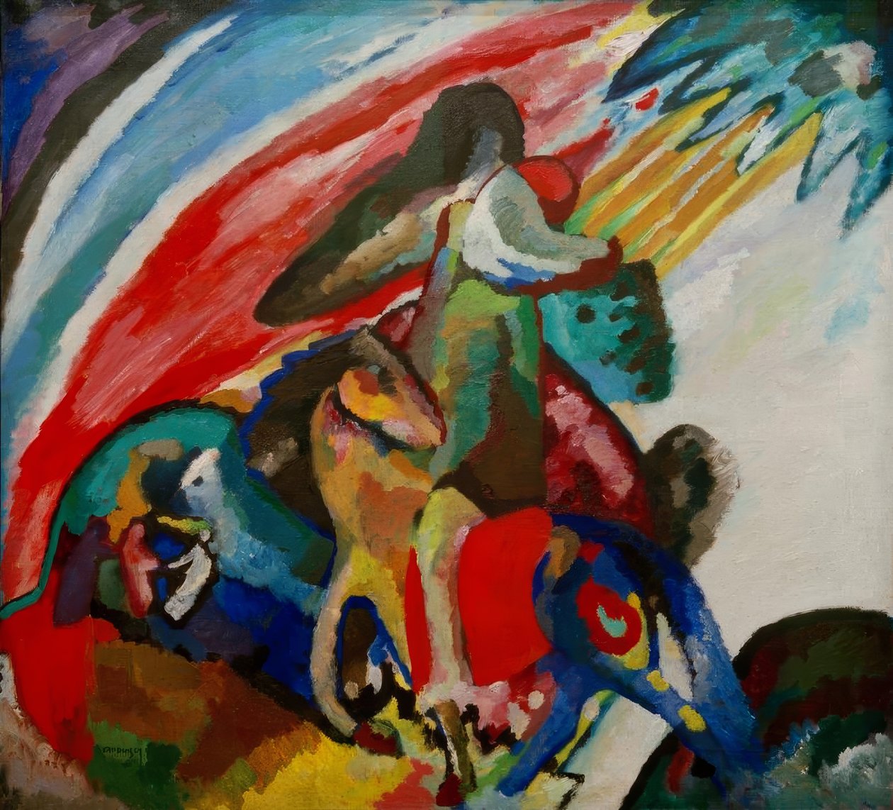 Improvisation 12 (Rytteren) af Wassily Kandinsky
