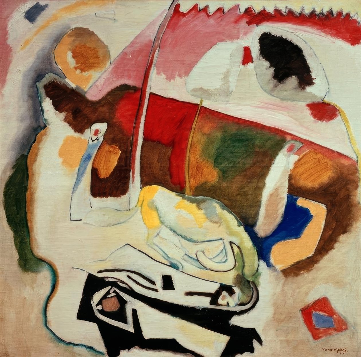 Improvisation 21 af Wassily Kandinsky