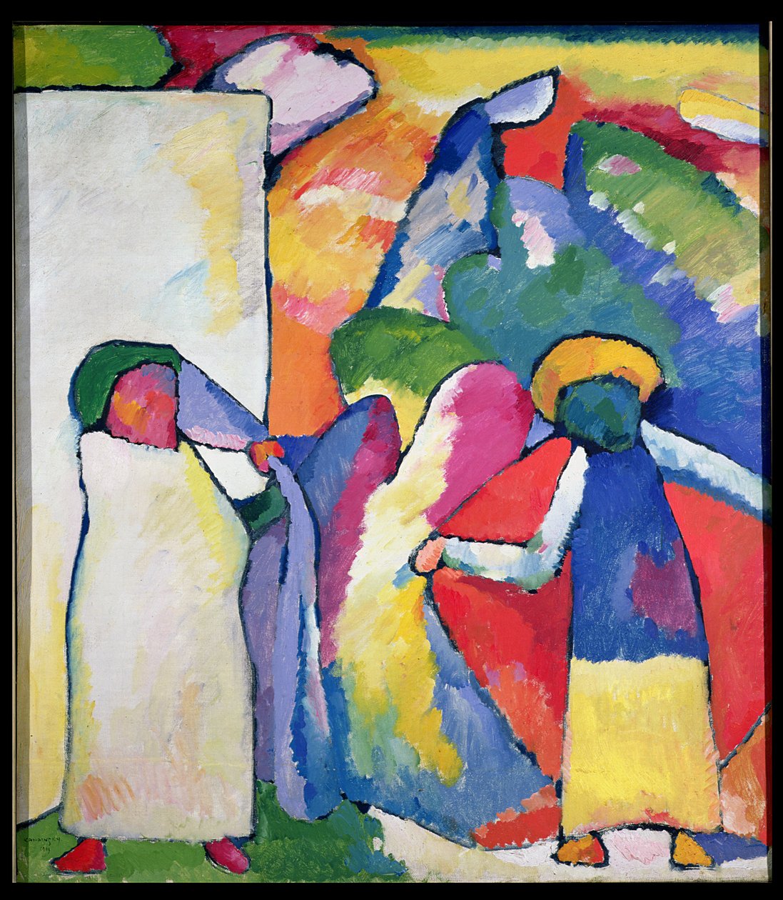 Improvisation nr. 6 (Afrikanere) 1909 af Wassily Kandinsky