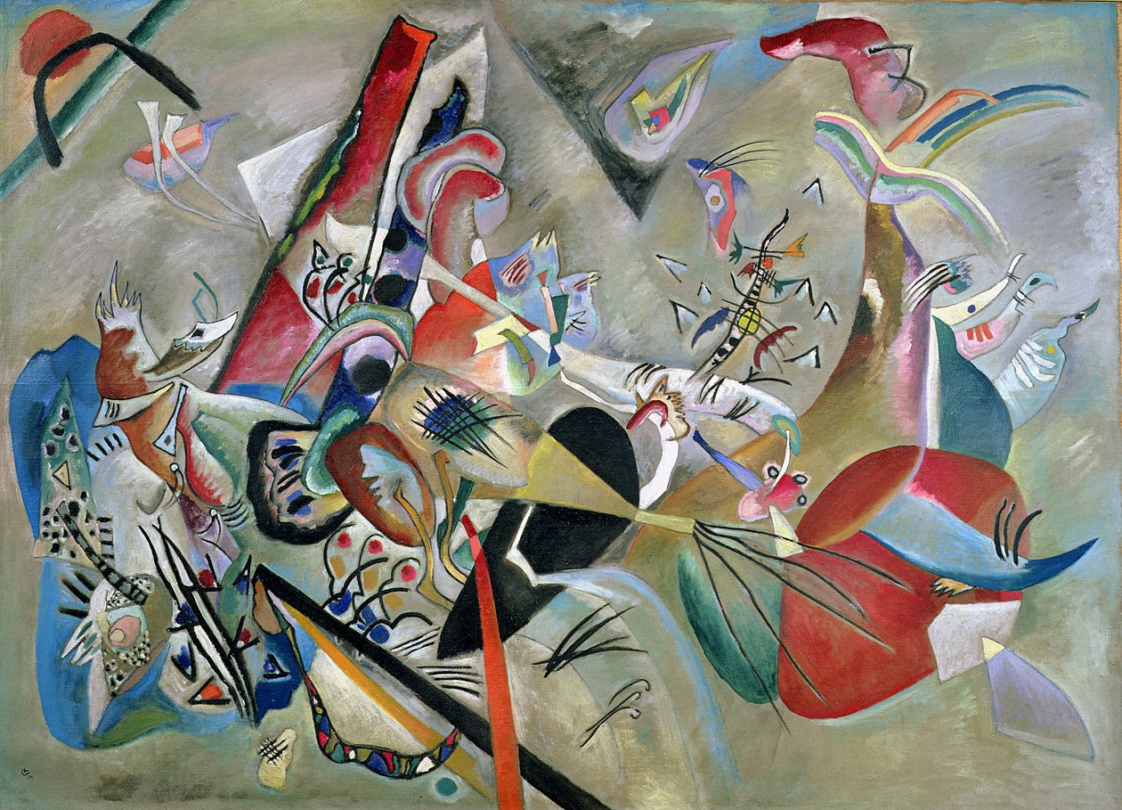 I det grå, 1919 af Wassily Kandinsky