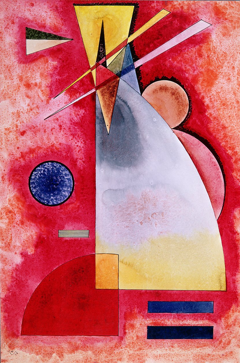 Intermingling, 1928 (gouache og toilet) af Wassily Kandinsky
