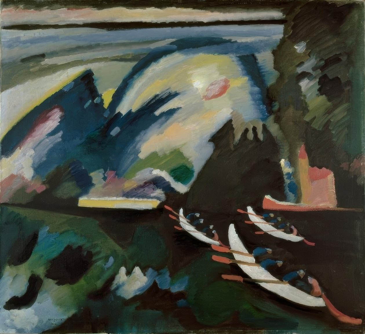 Kahnfahrt (Se) af Wassily Kandinsky