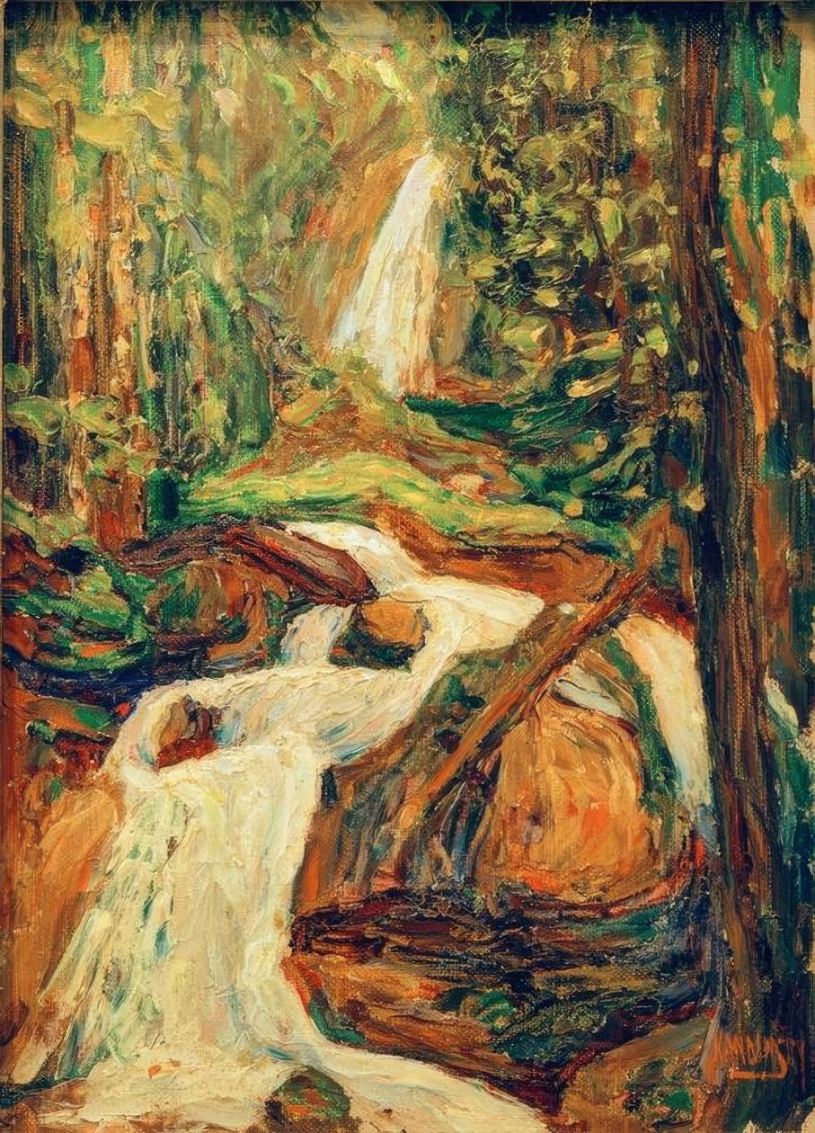 Kochel - Vandfald I af Wassily Kandinsky