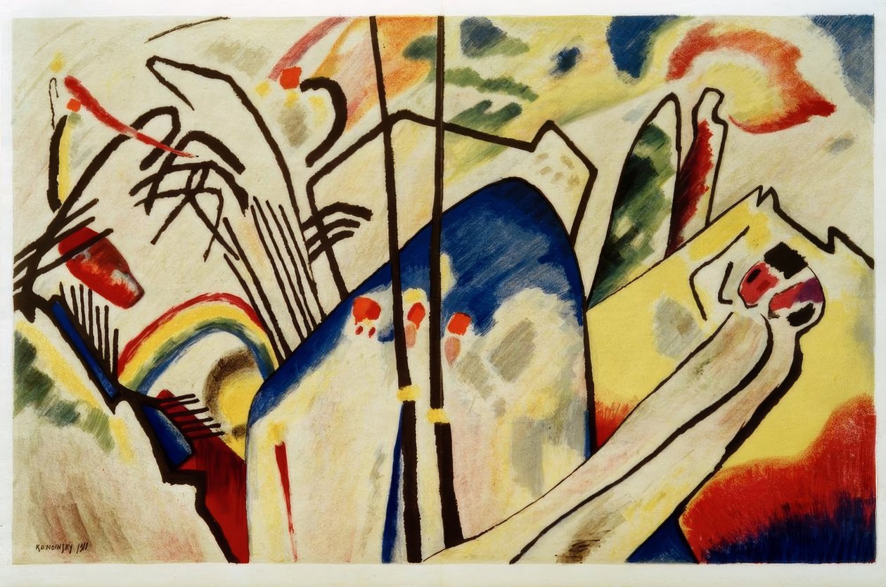 Komposition IV af Wassily Kandinsky