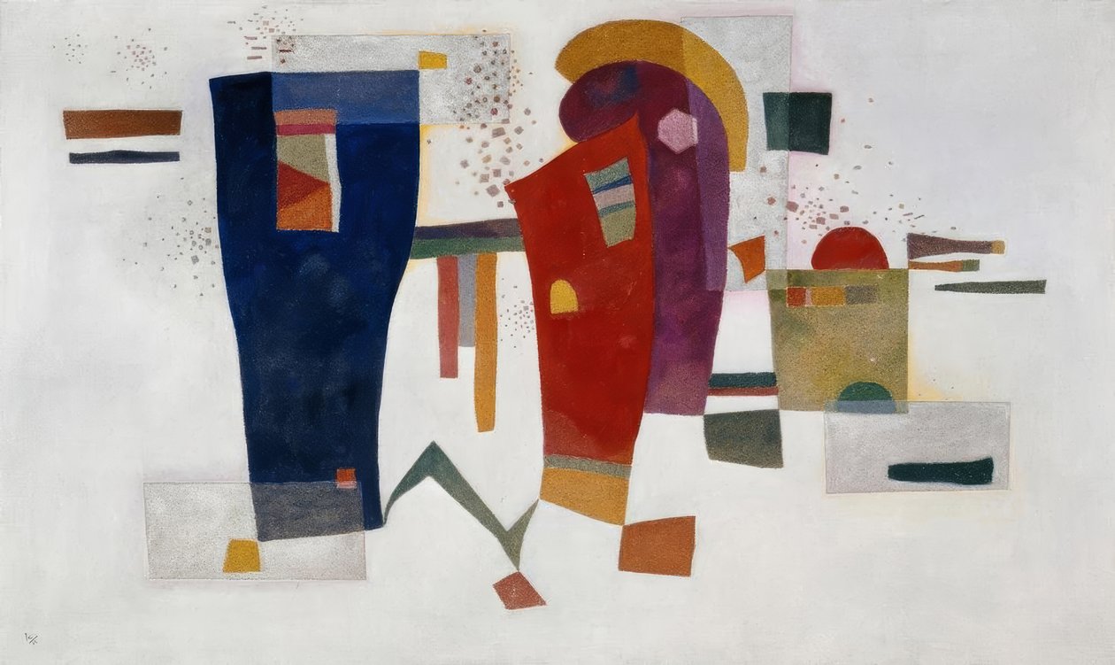 Kontrast med akkompagnement af Wassily Kandinsky