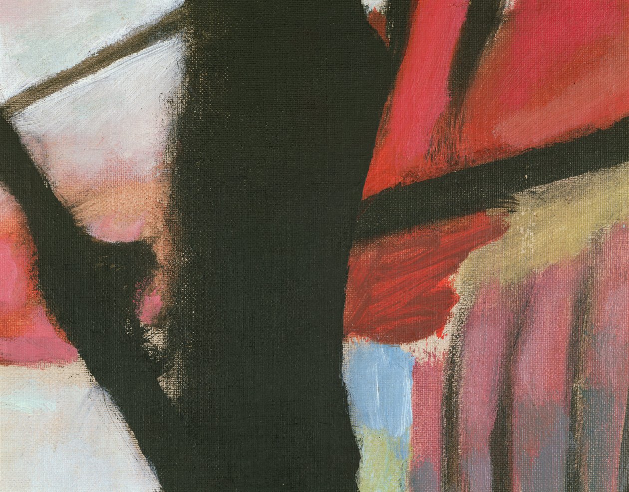 Landskab med sort bue, detalje af Wassily Kandinsky