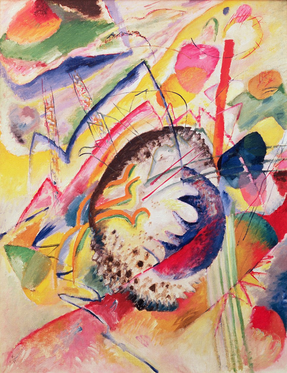 Stort studie, 1914 af Wassily Kandinsky