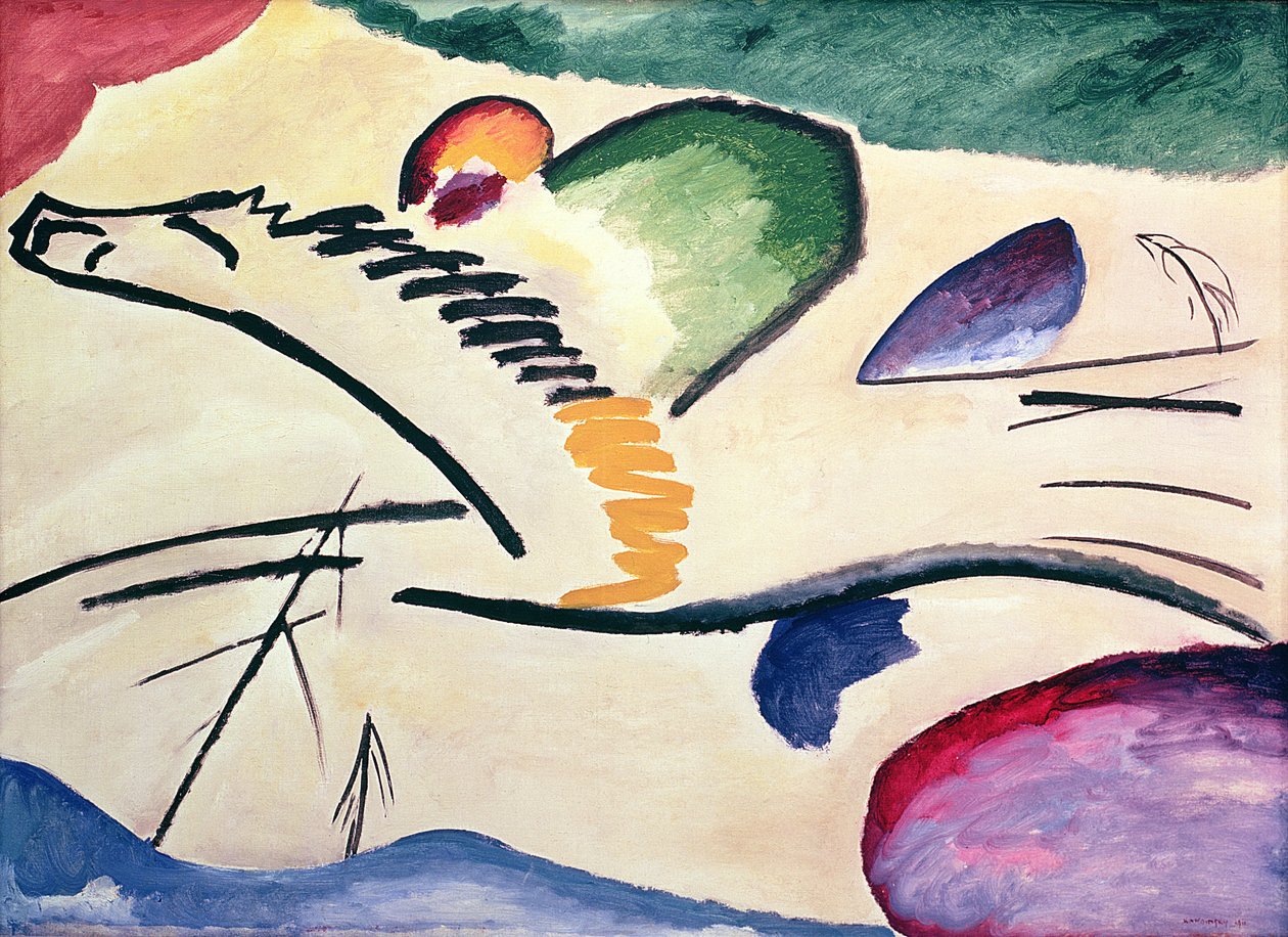 Lyrisk, 1911 af Wassily Kandinsky