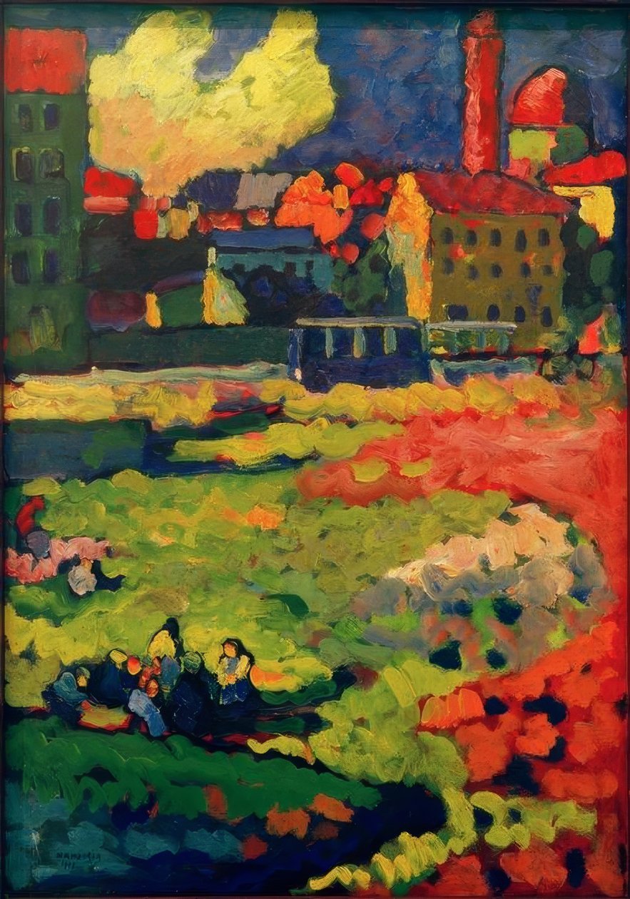München - foran byen af Wassily Kandinsky