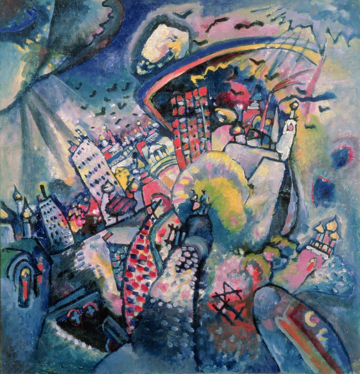 Moskva I, 1916 af Wassily Kandinsky