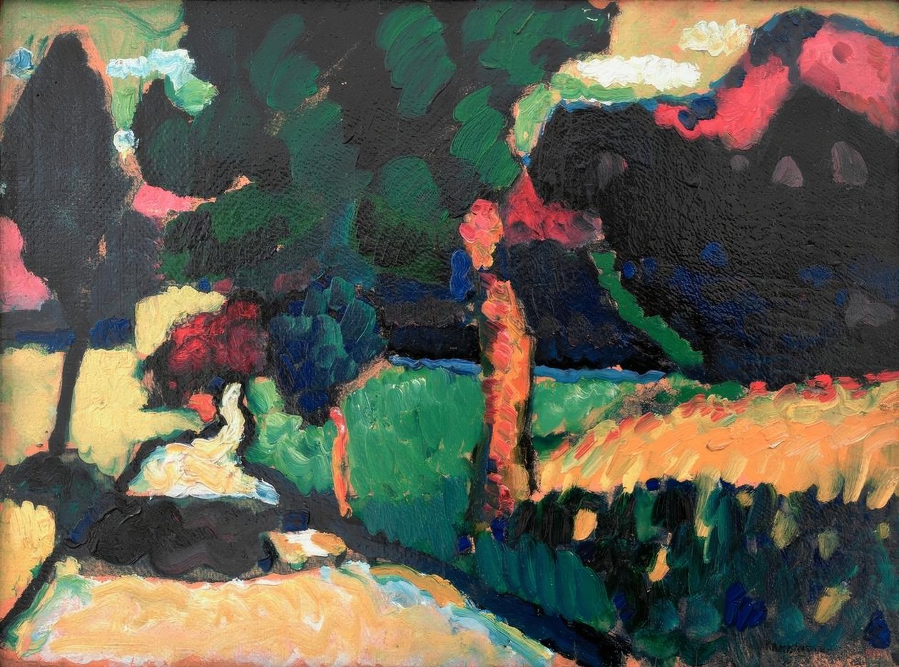 Murnau - sommerlandskab af Wassily Kandinsky