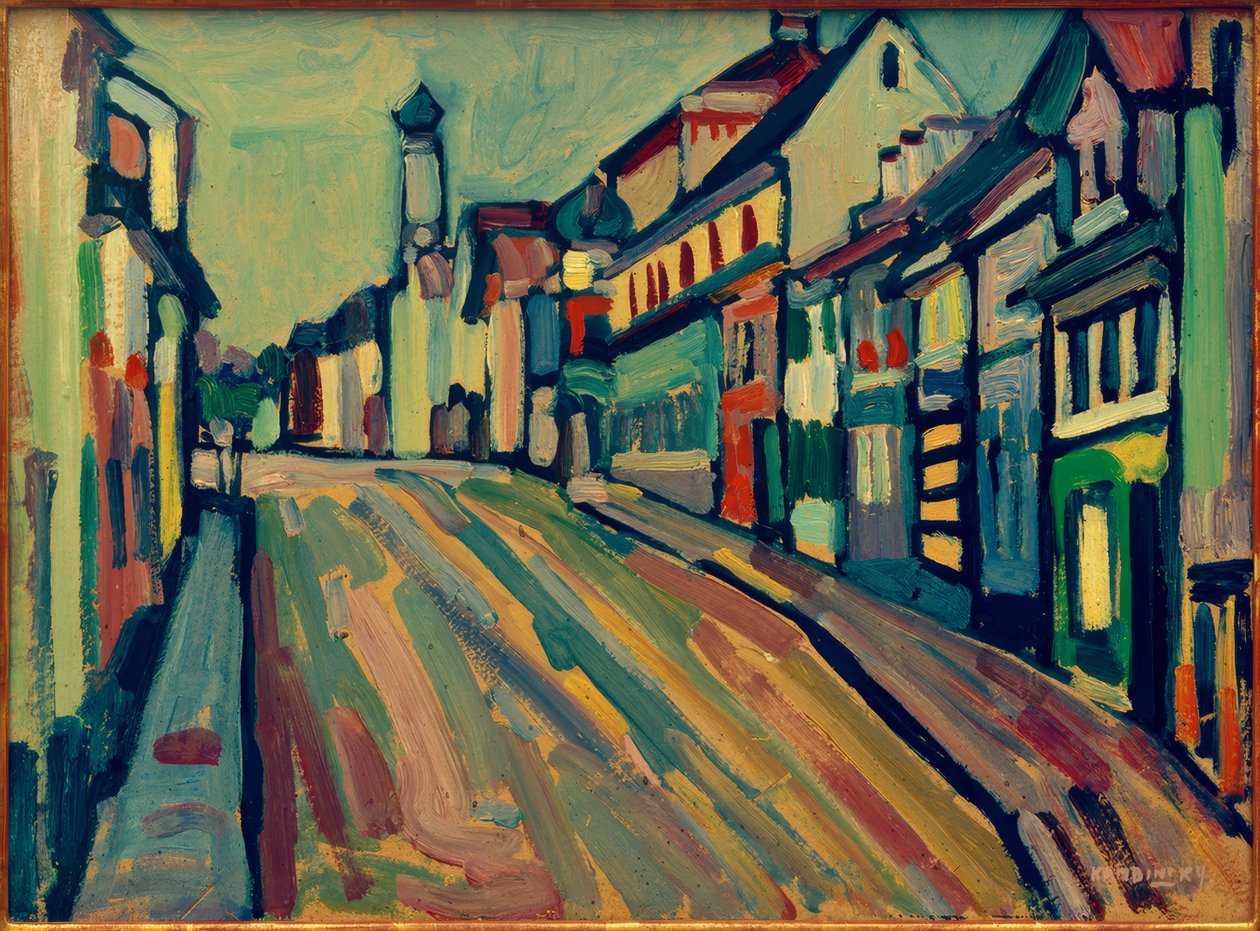 Murnau - Untermarkt af Wassily Kandinsky