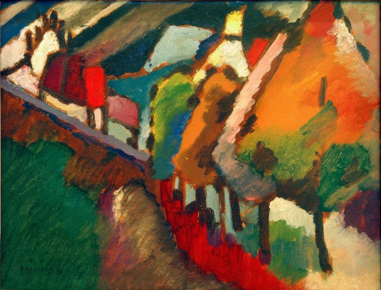 Naturundersøgelse fra Murnau III af Wassily Kandinsky