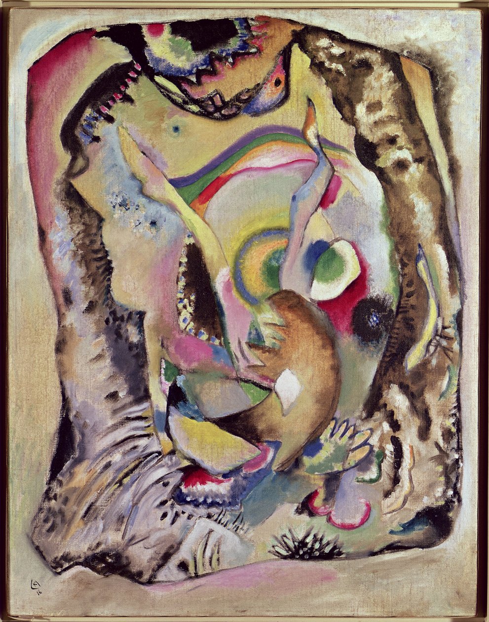 Maleri på en lys grund, 1916 af Wassily Kandinsky