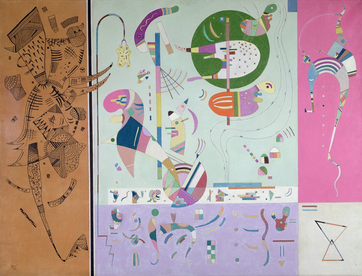 Forskellige dele, 1940 af Wassily Kandinsky