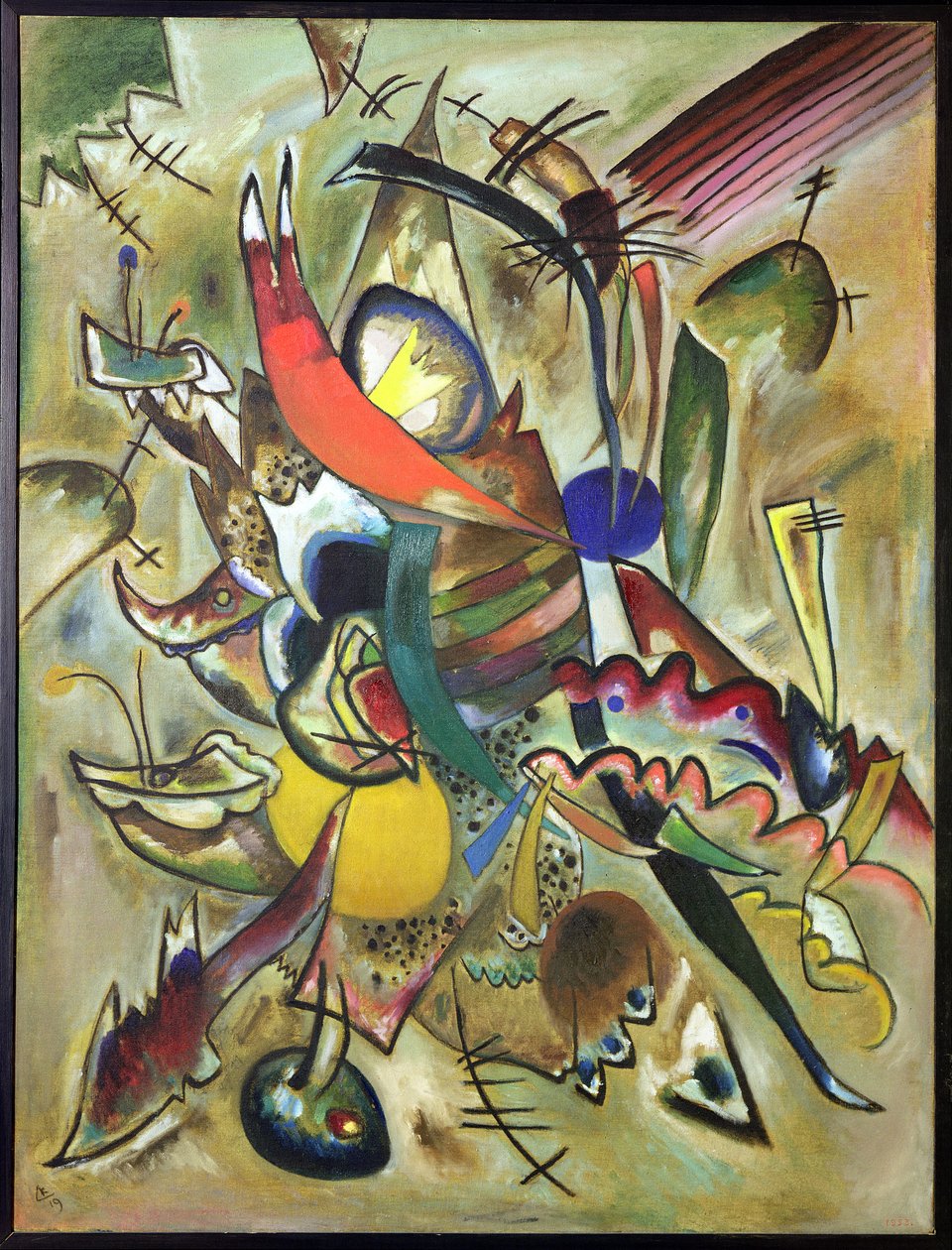 Billede med punkter, 1919 af Wassily Kandinsky