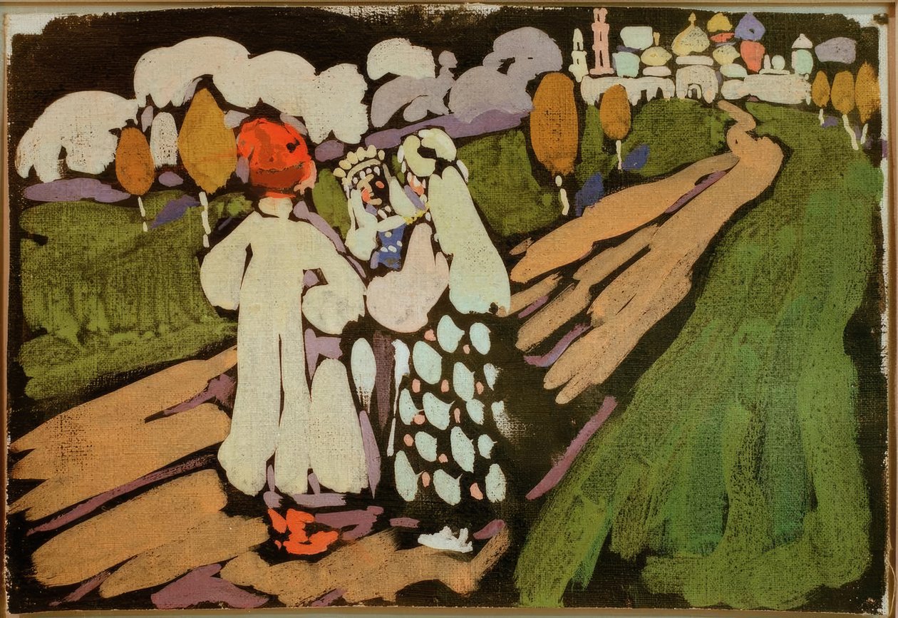 Russisk scene af Wassily Kandinsky