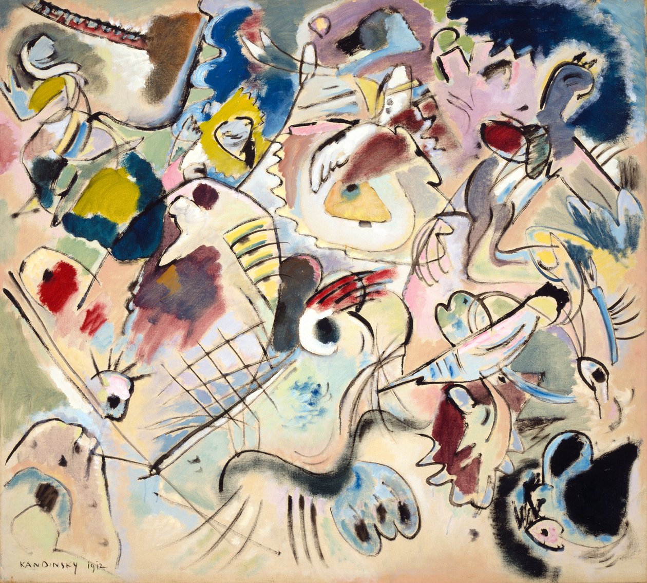 Skitse 160A, 1912 af Wassily Kandinsky