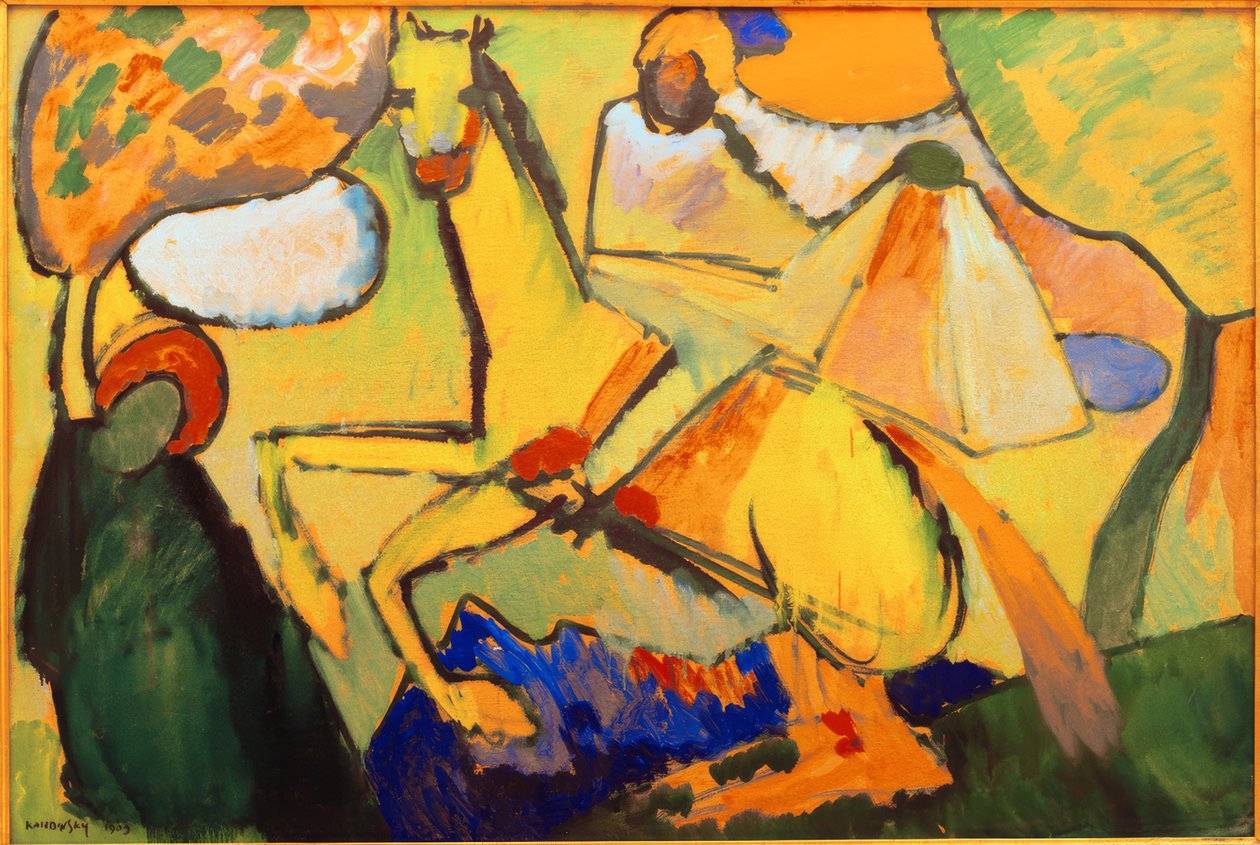 Skitse (faneblad) af Wassily Kandinsky