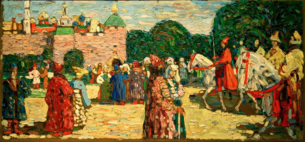 Søndag (gammel russisk) af Wassily Kandinsky