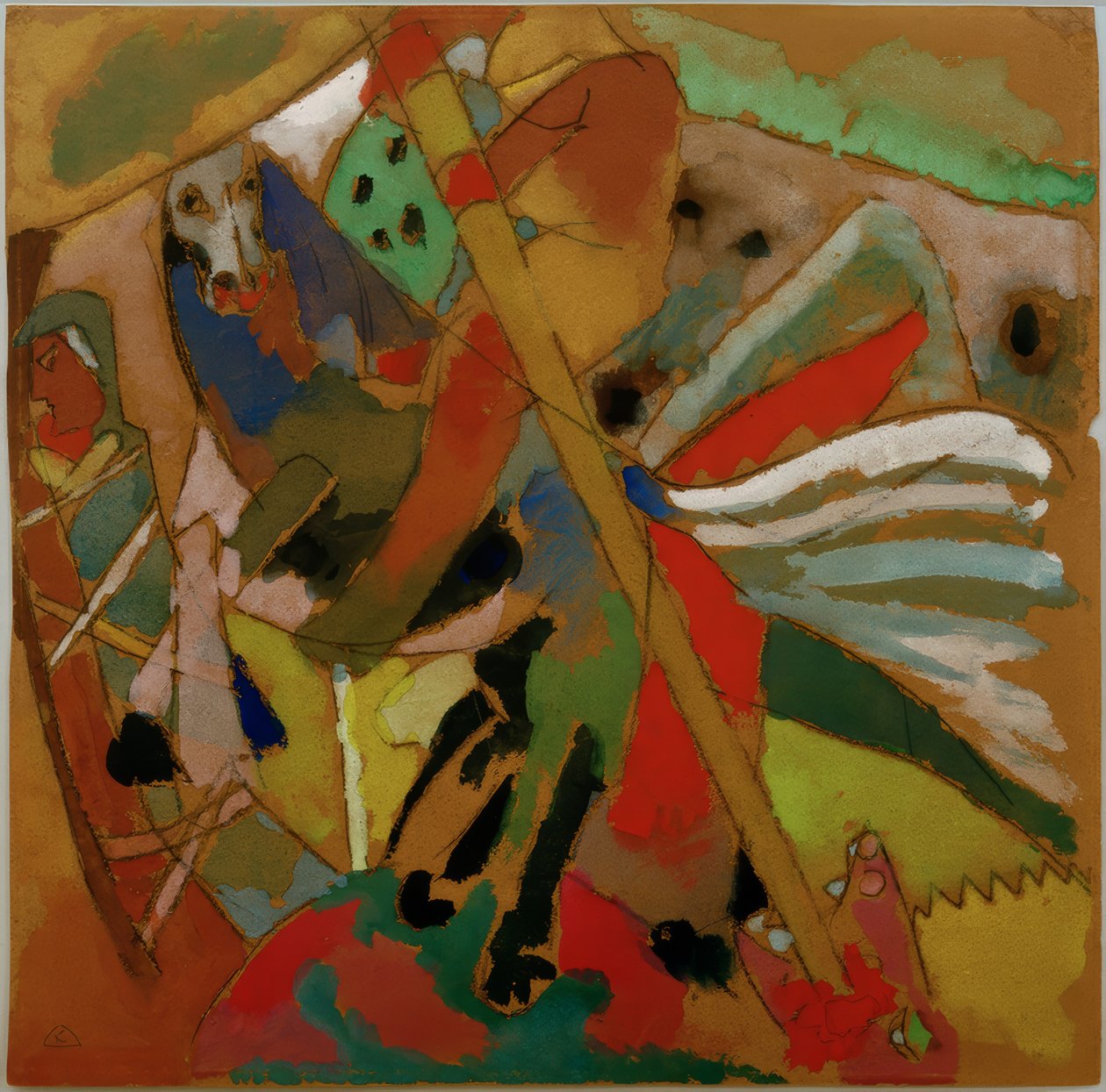 St. Georg II af Wassily Kandinsky