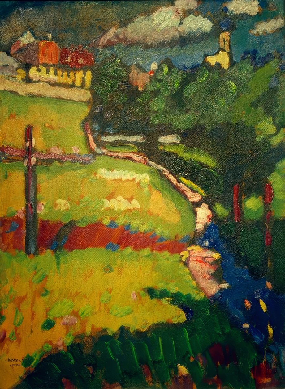 Undersøg om kirken i Murnau af Wassily Kandinsky