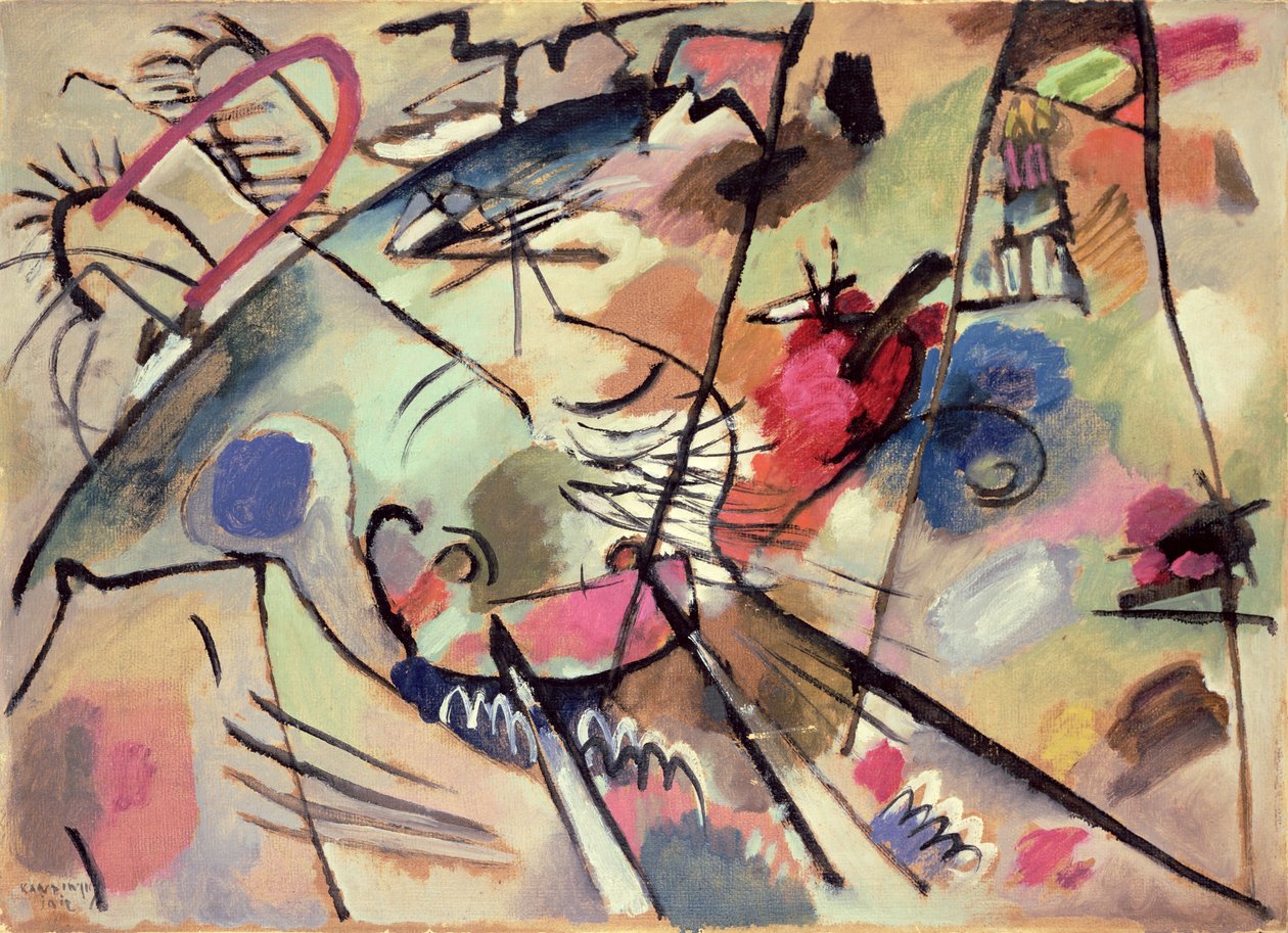 Study for Improvisation 24, 1912 af Wassily Kandinsky