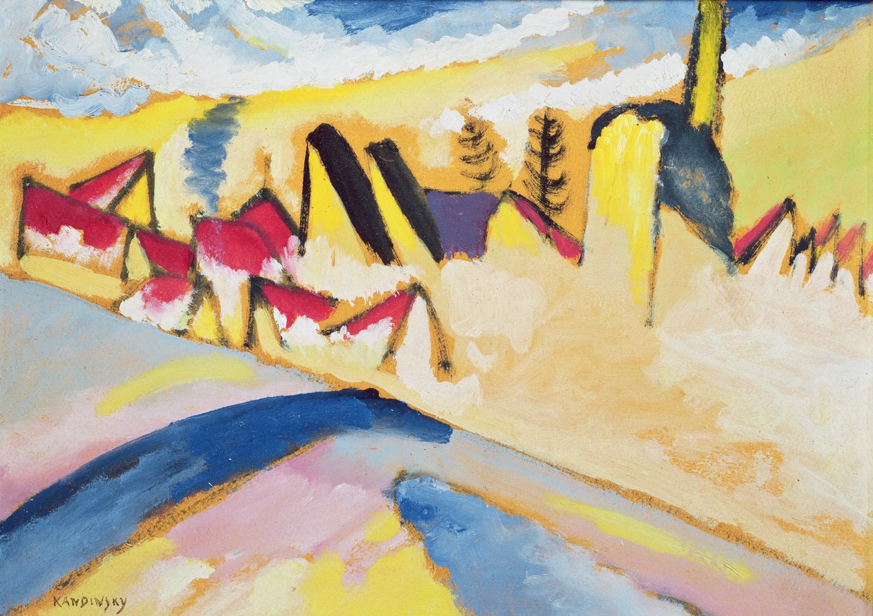 Studie i vinter nr. 2, c.1910 af Wassily Kandinsky