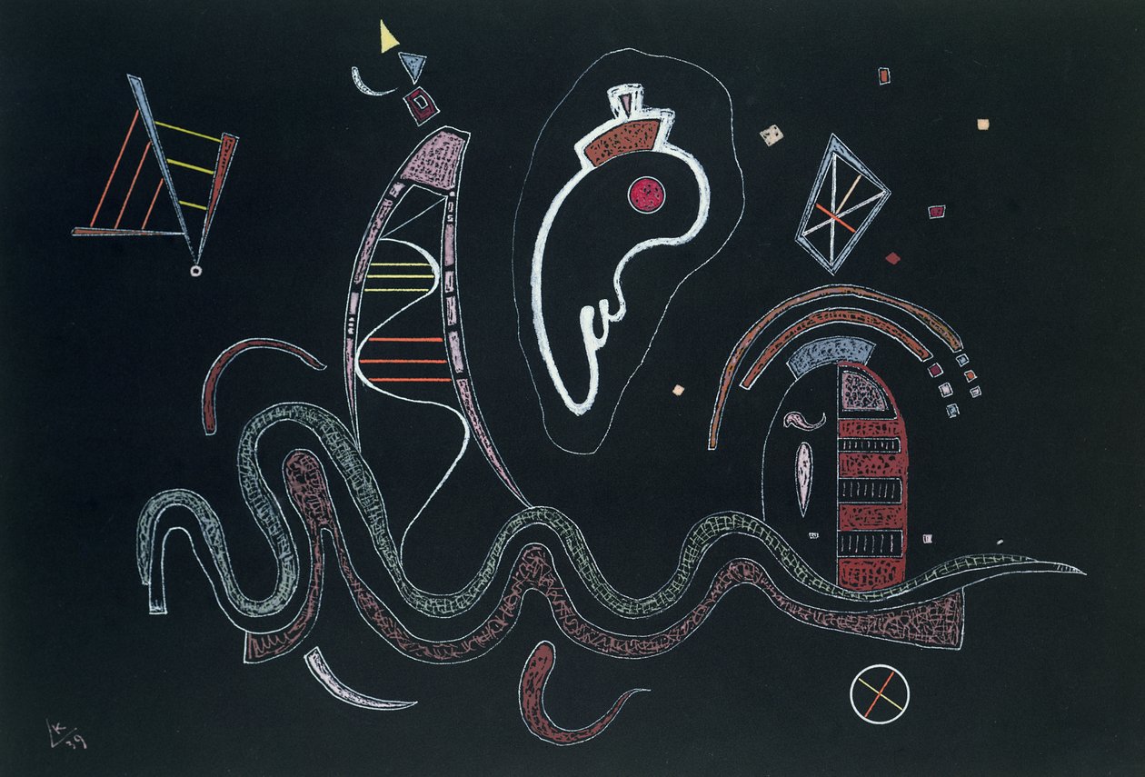 Entourage, 1939 af Wassily Kandinsky