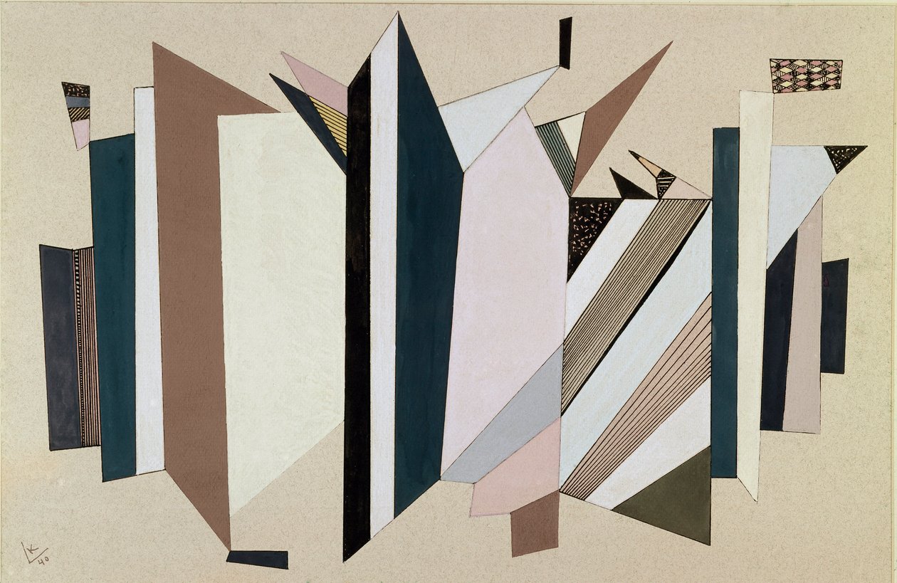 Uden titel maleri af Vassily Kandinsky af Wassily Kandinsky