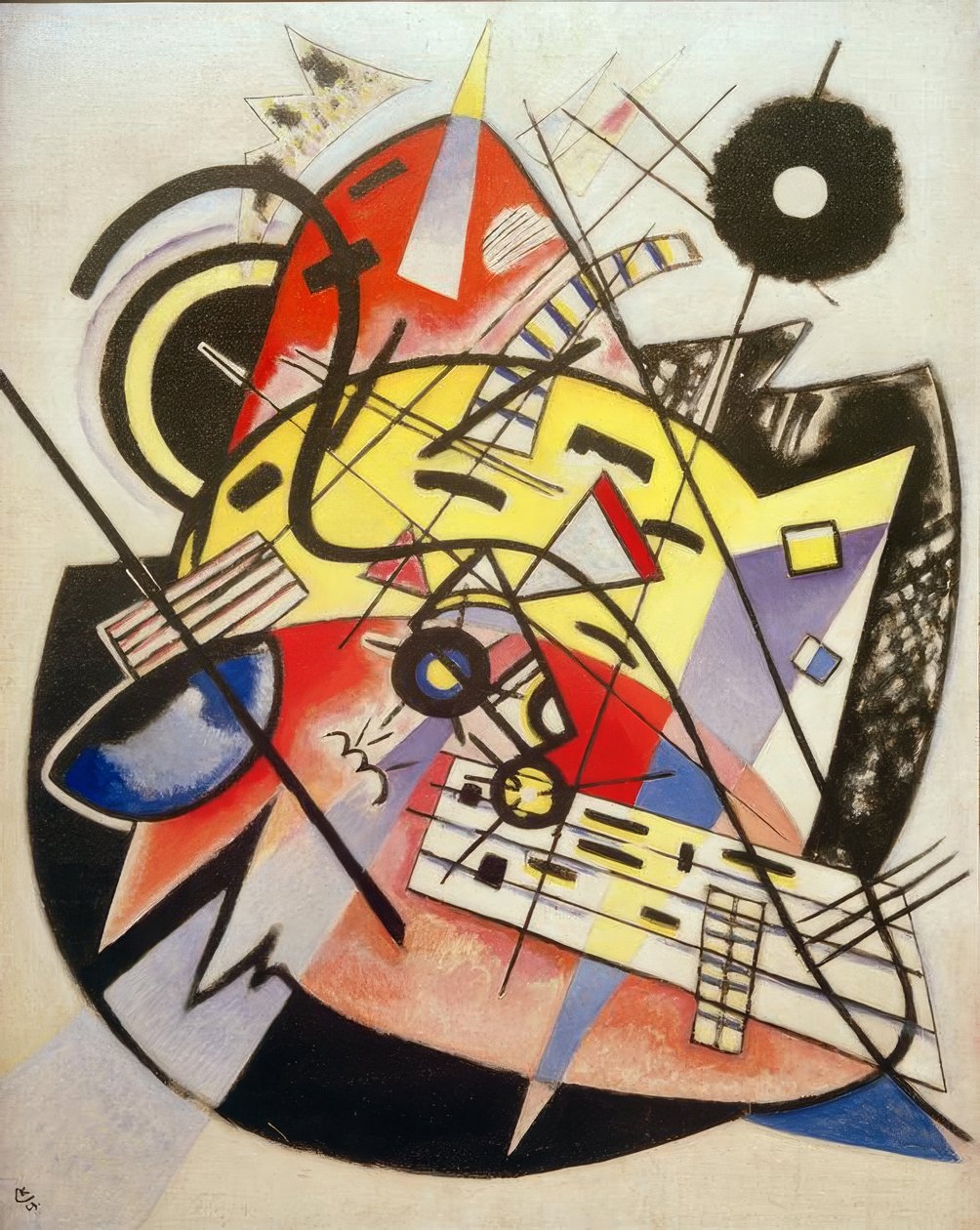 Hvidt punkt (komposition nr. 248) af Wassily Kandinsky
