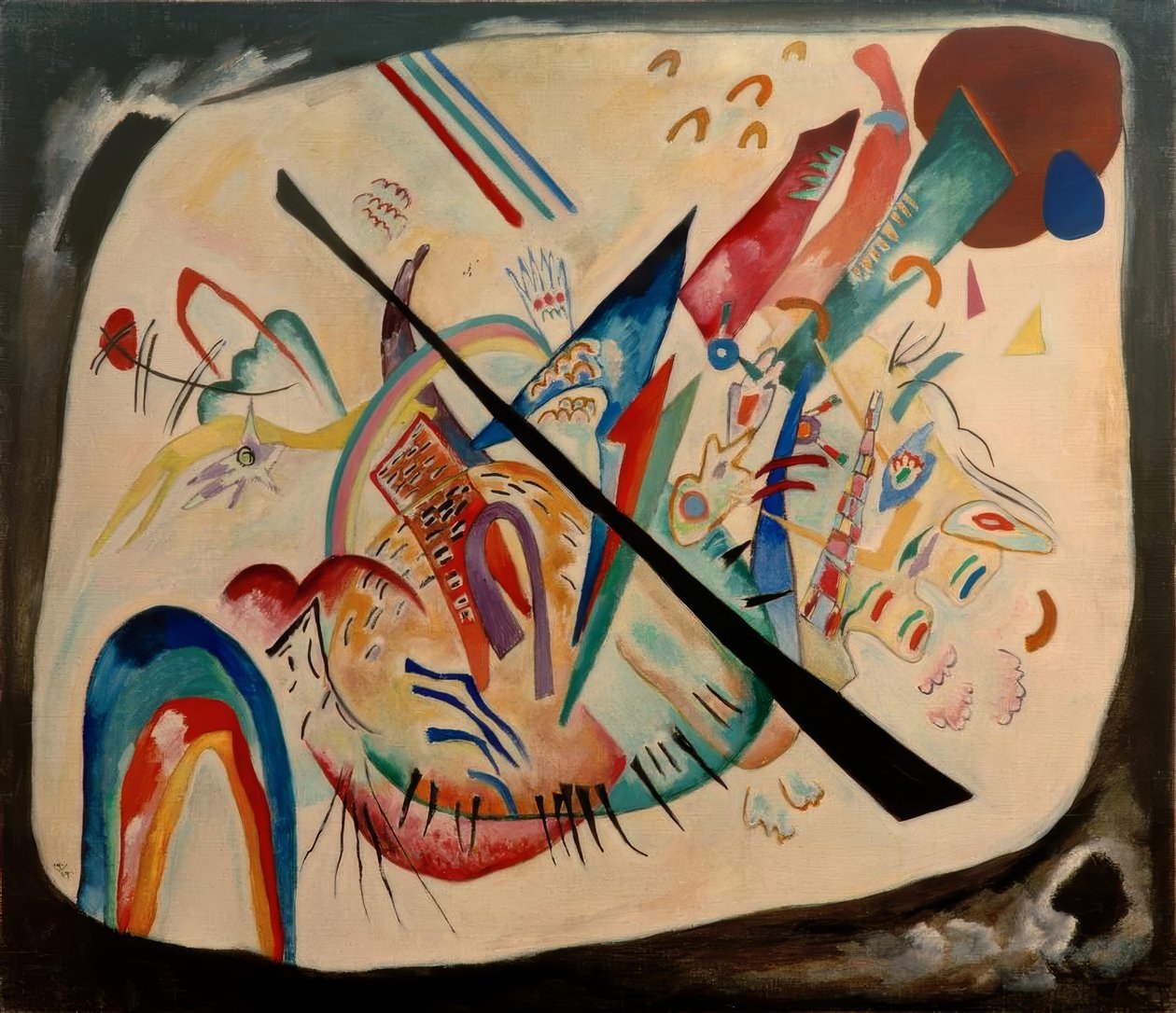 Hvid oval af Wassily Kandinsky