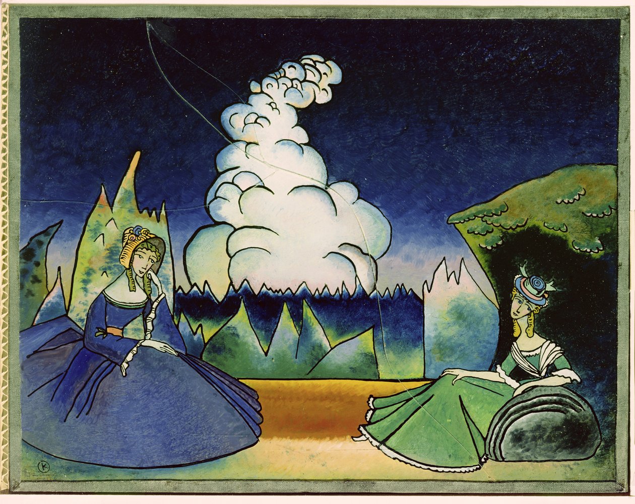 Hvid sky, 1918 af Wassily Kandinsky
