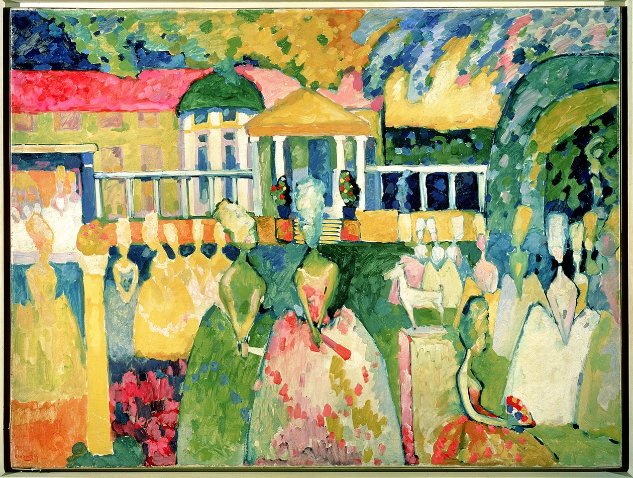 Kvinder i krinoliner, 1909 af Wassily Kandinsky