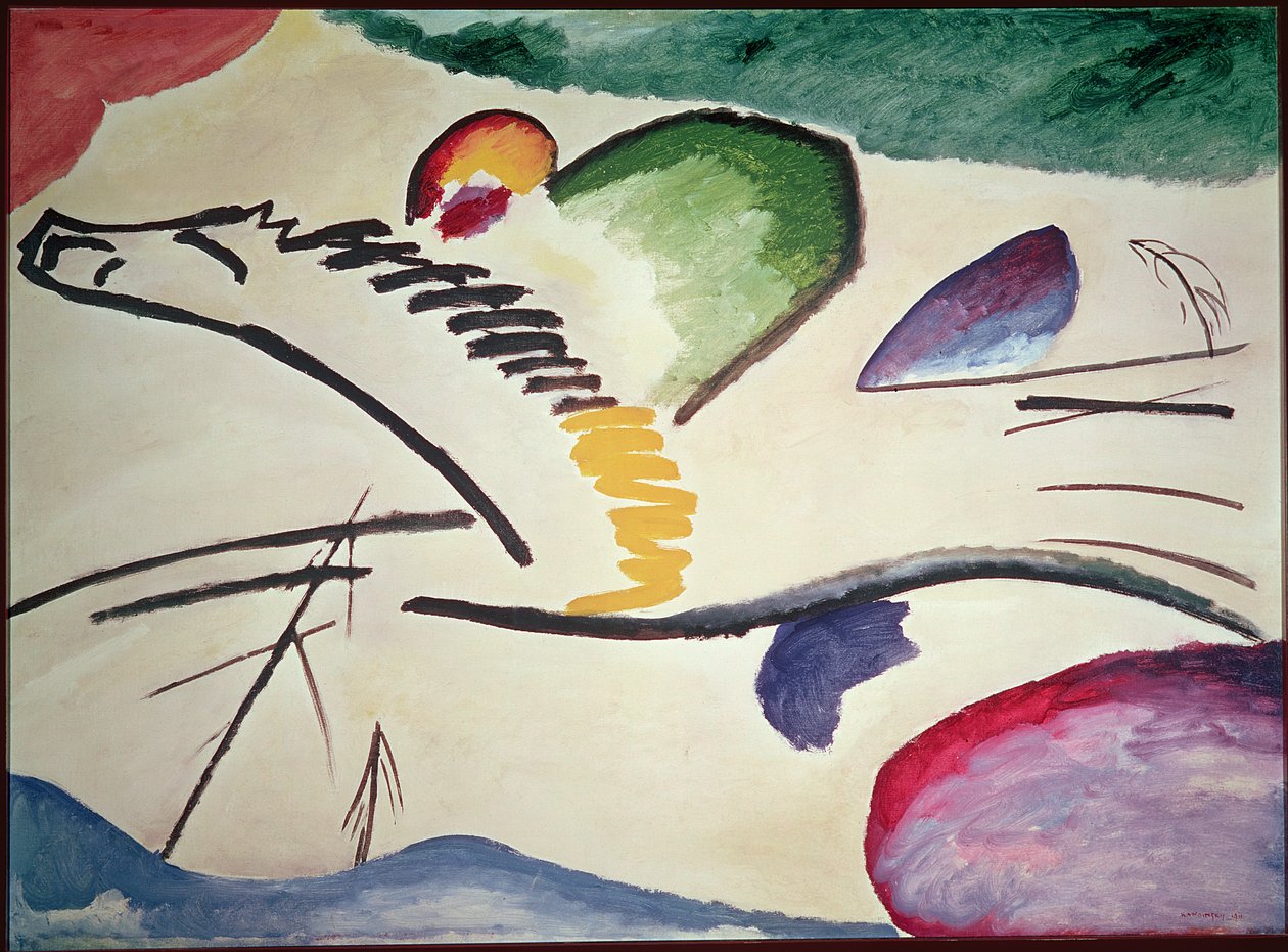 Abstrakt hest, 1911 af Wassily Kandinsky