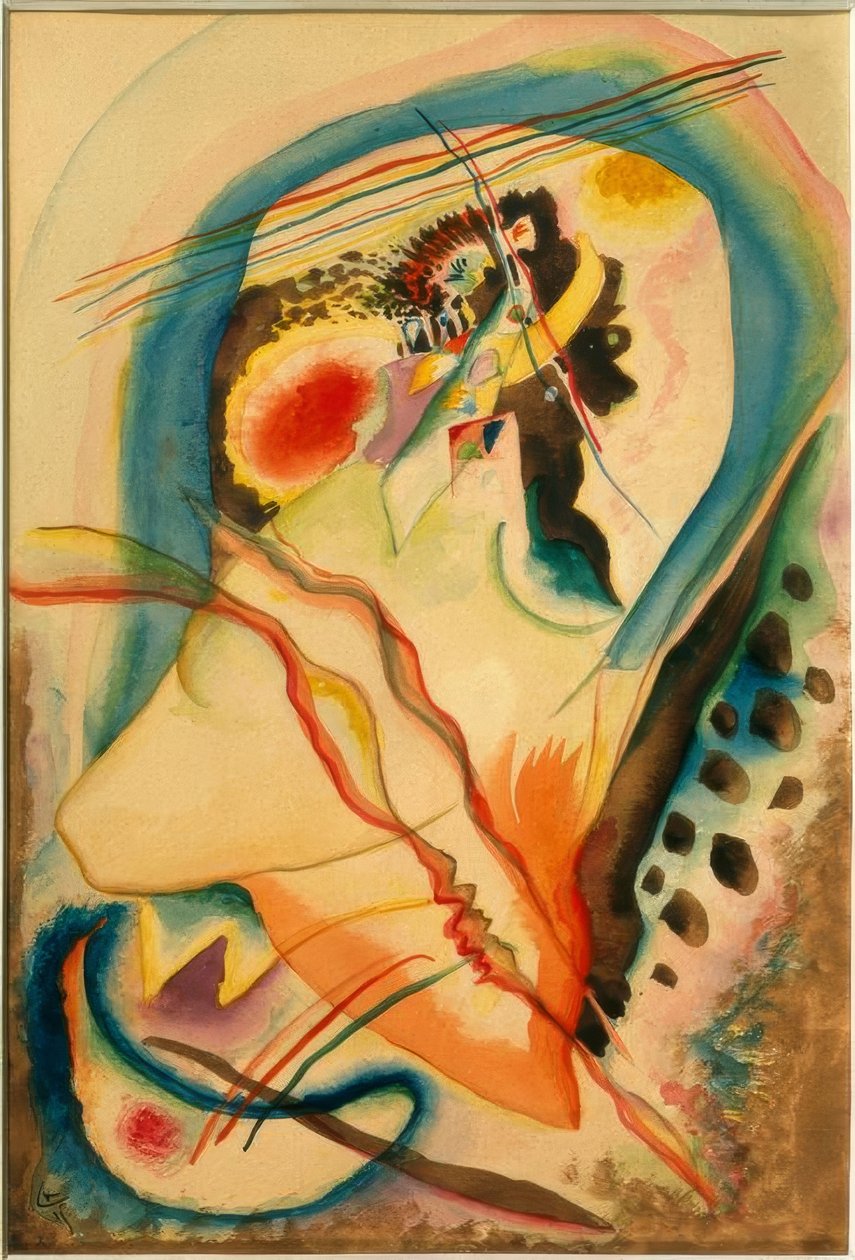 Abstrakt komposition af Wassily Kandinsky