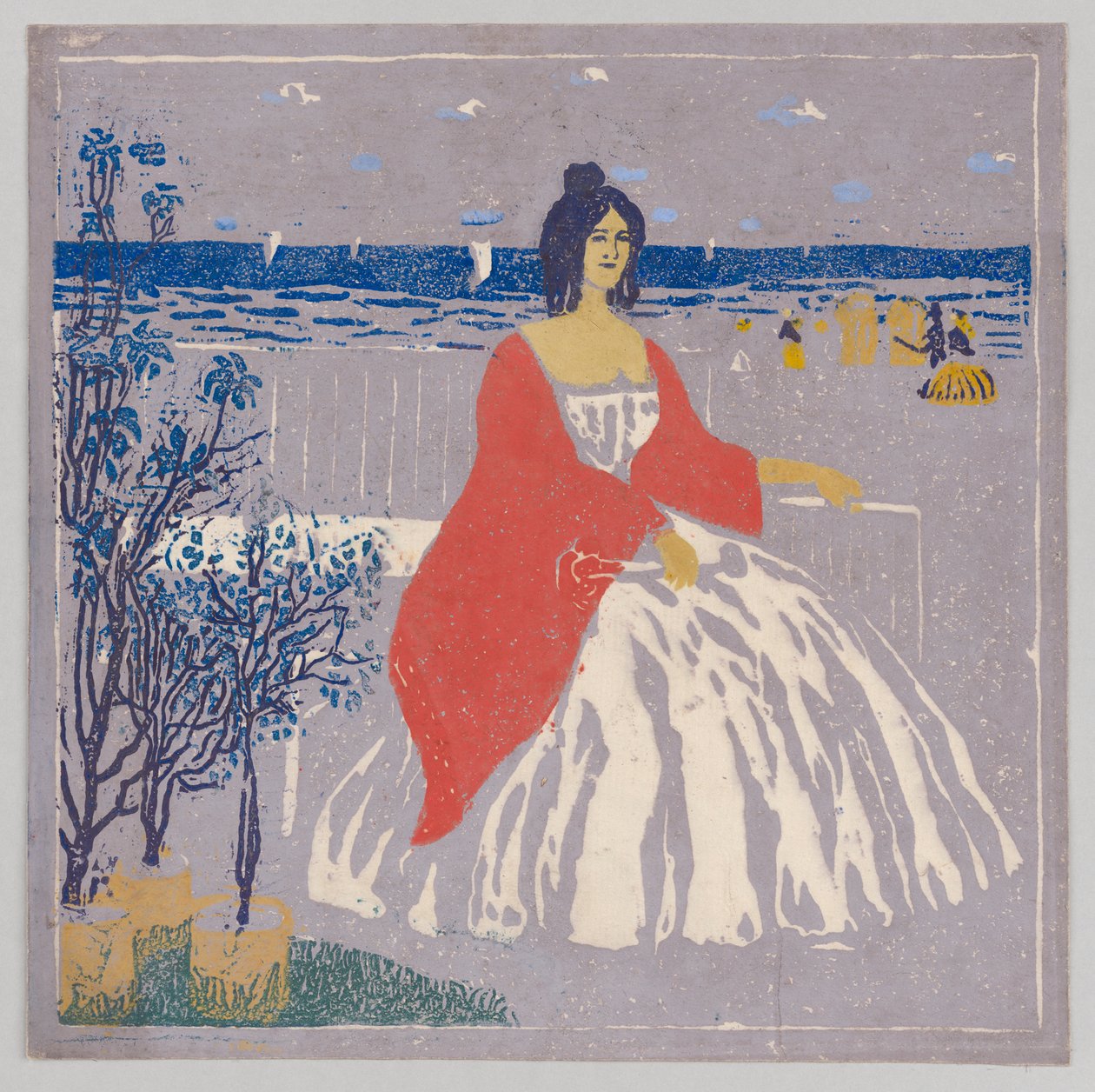 På stranden af Wassily Kandinsky