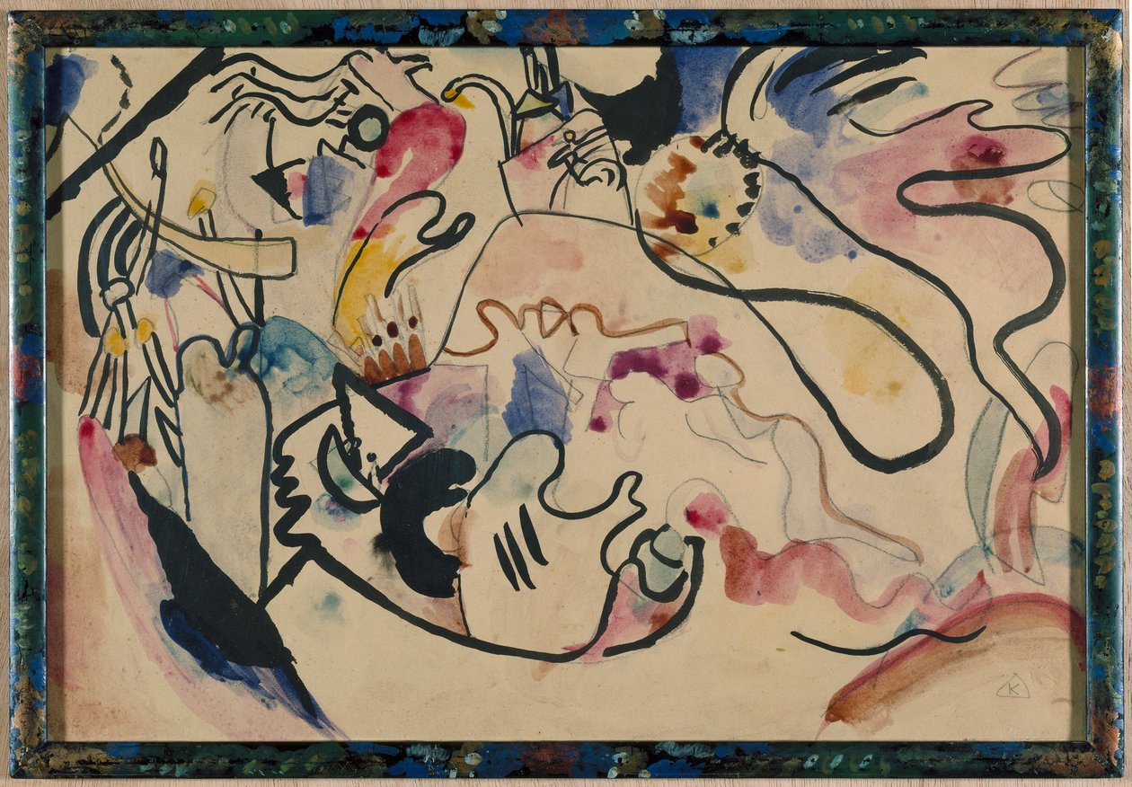 Akvarel nr. 8 „Den yderste dom“ af Wassily Kandinsky
