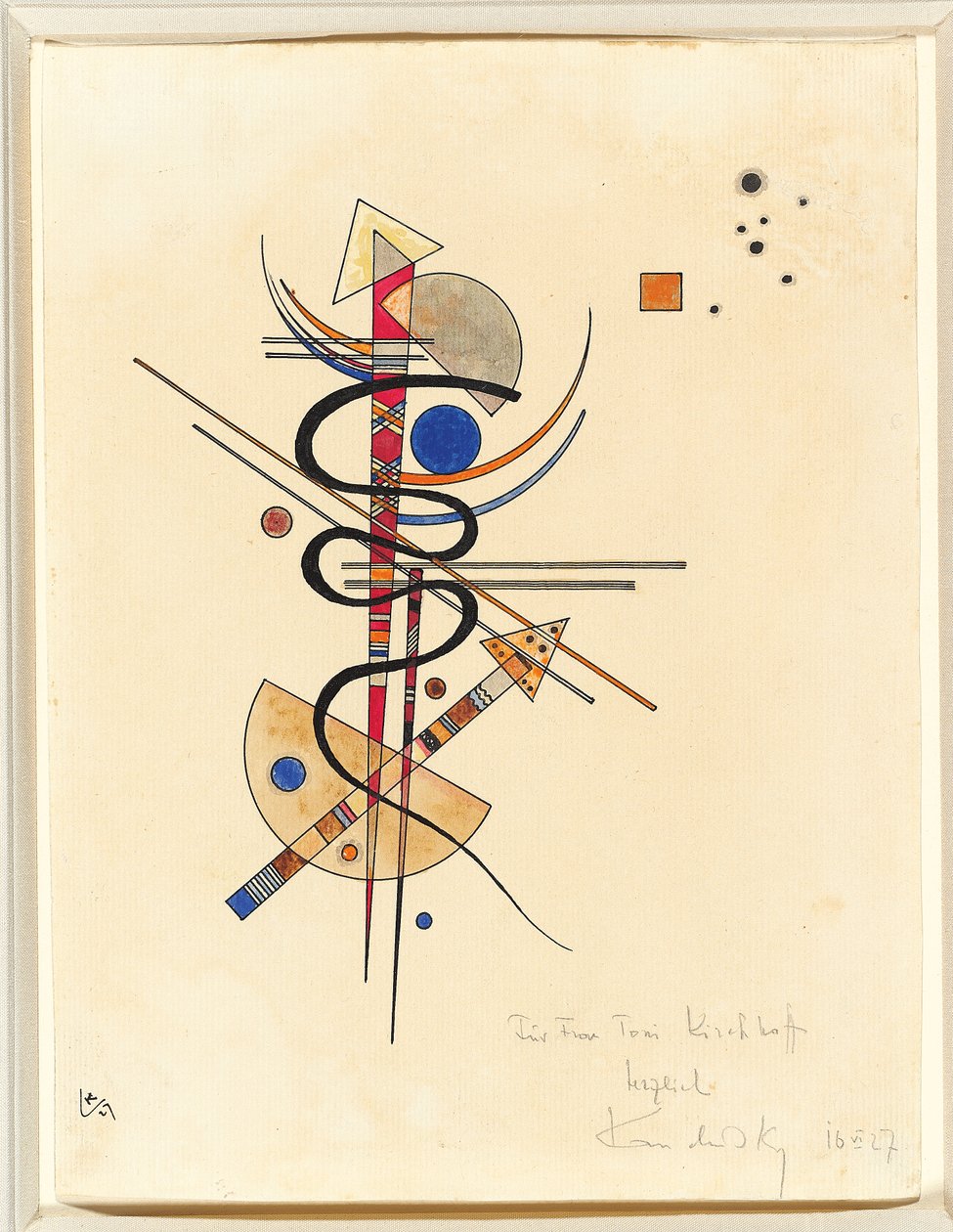Akvarel til fru Toni Kirchhoff af Wassily Kandinsky