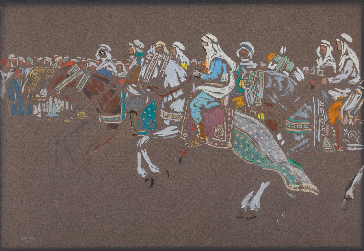 Arabisk kavaleri af Wassily Kandinsky