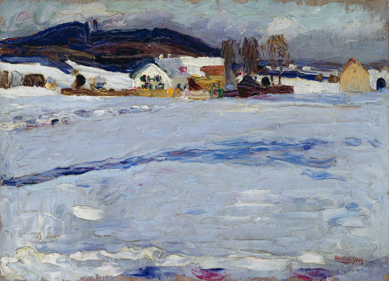 Ved Starnberg - vinter af Wassily Kandinsky