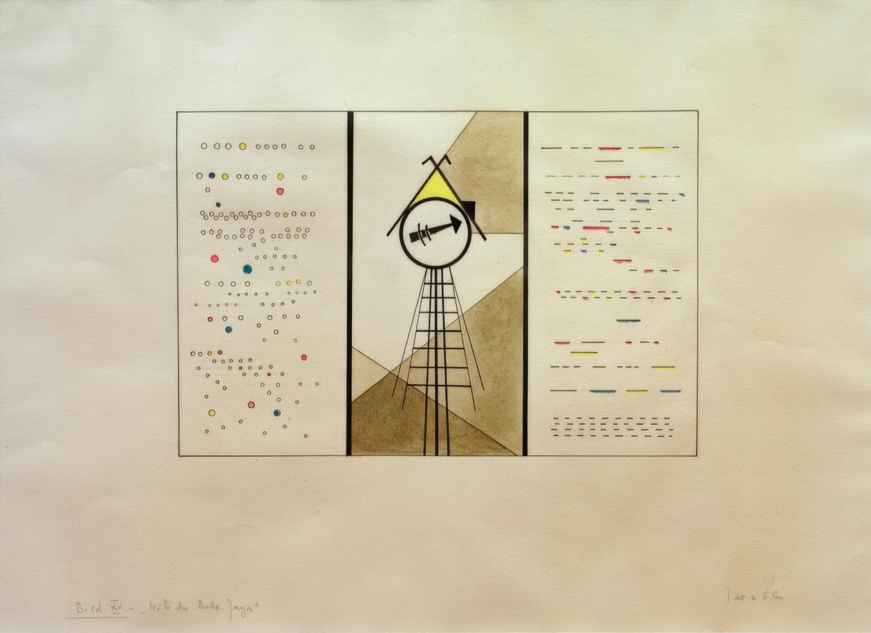 Billeder på en udstilling, billede XV: Baba-Yagaens hytte af Wassily Kandinsky