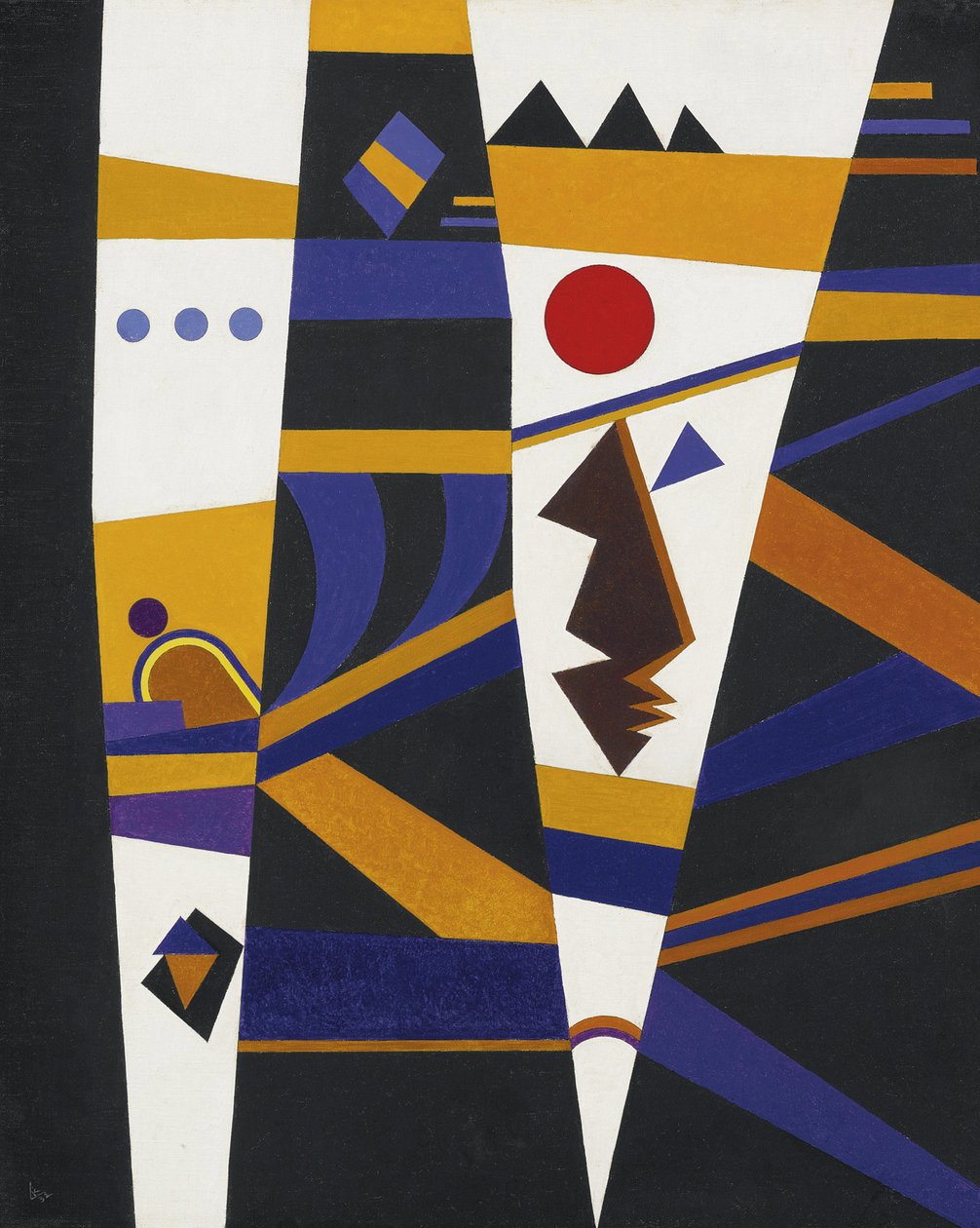Binding af Kandinsky, Wassily Vasilyevich (1866-1944). Olie på lærred, størrelse: 70x60 af Wassily Kandinsky