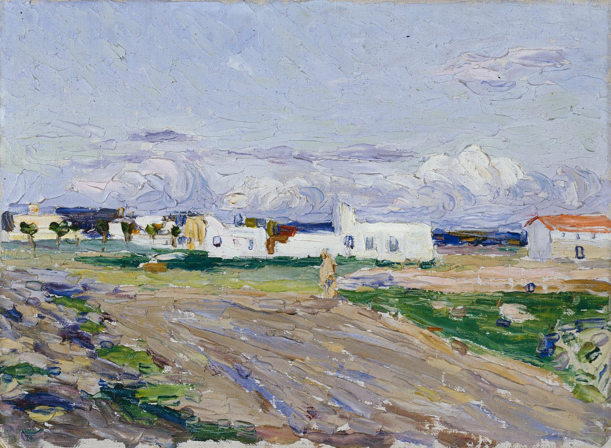 Udsigt fra Hotel St Georges, Tunis af Wassily Kandinsky