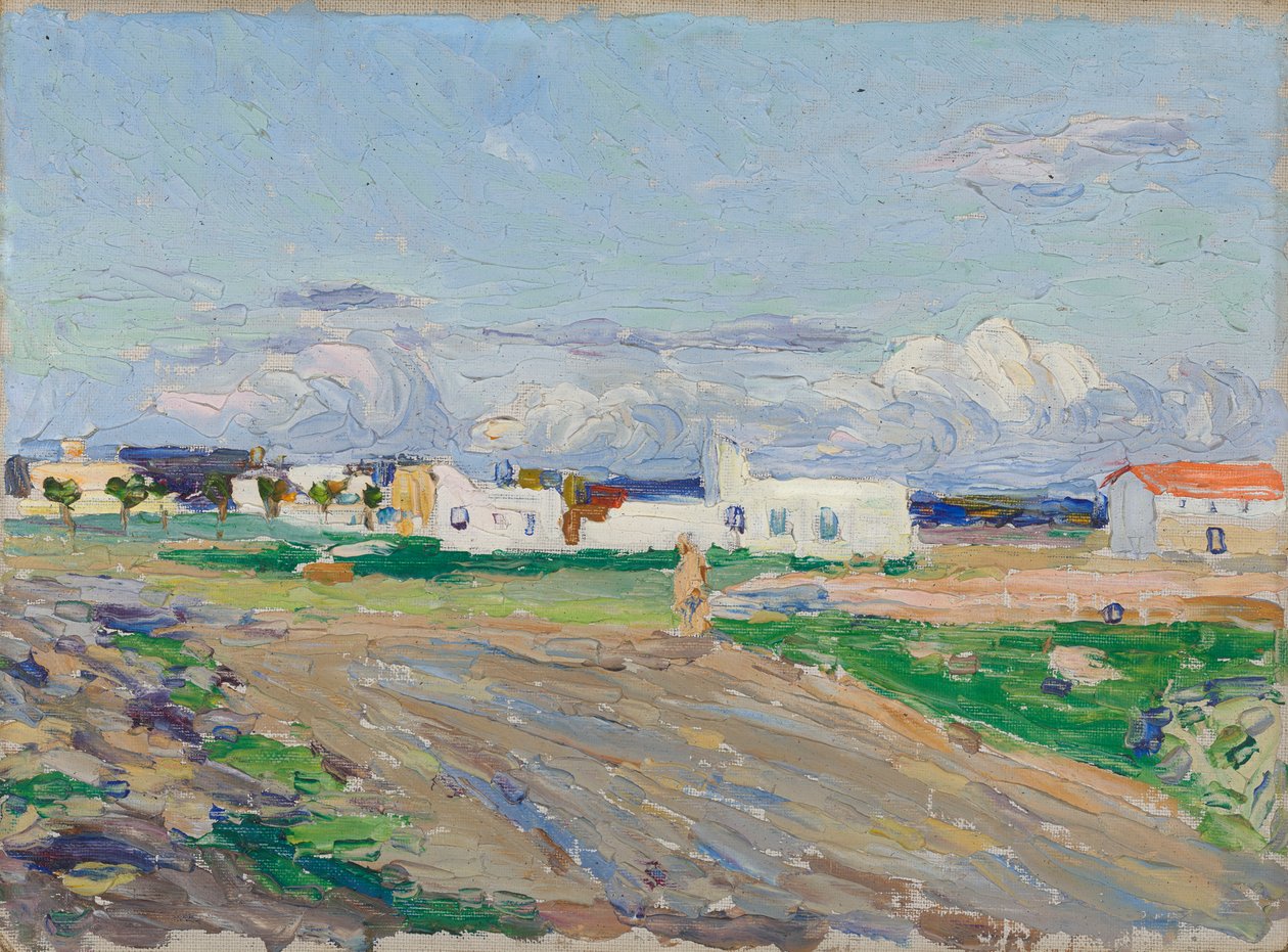 Udsigt fra Hotel St. Georges, Tunis af Wassily Kandinsky